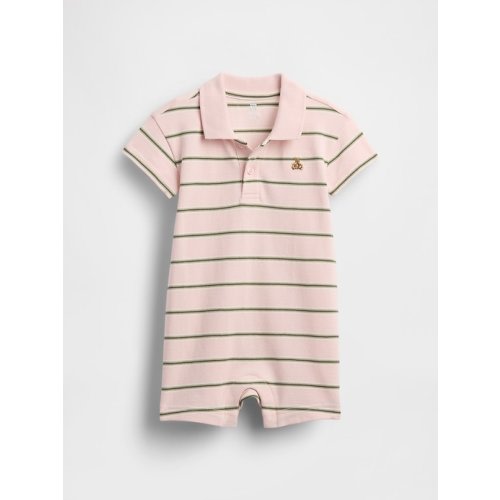 Baby Pique Polo Shorty One-Piece