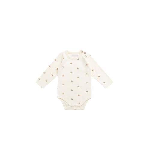 Organic Cotton Fernley Bodysuit - Forest Night Acorns – Jamie Kay USA