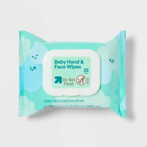 Hand and Face Wipes - 25ct - up&up™: Trial Size, Unscented