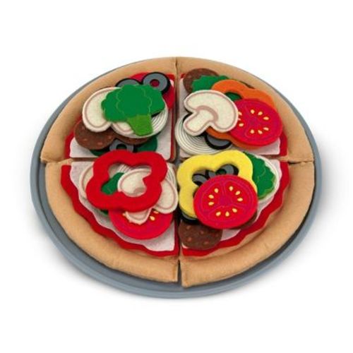 Melissa & Doug Felt Food Mix 'n Match Pizza Play Food Set (42pc): Creative Kids Kitchen Toy Set
