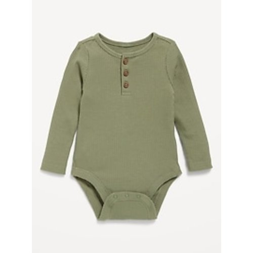 Long-Sleeve Ribbed Ruffle-Trim Bodysuit for Baby | Old Navy