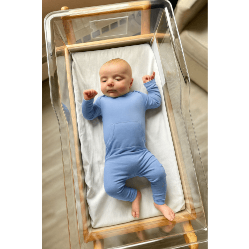 Finley Romper in Periwinkle