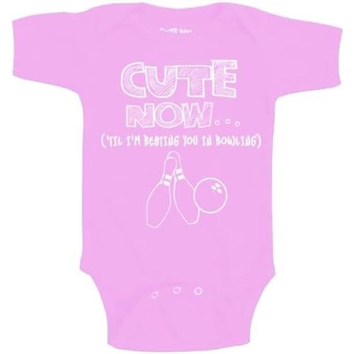 Cute Now... 'Til I'm Beating You In Bowling - Infant/Baby Bowlers Bodysuit Cotton Clothing
