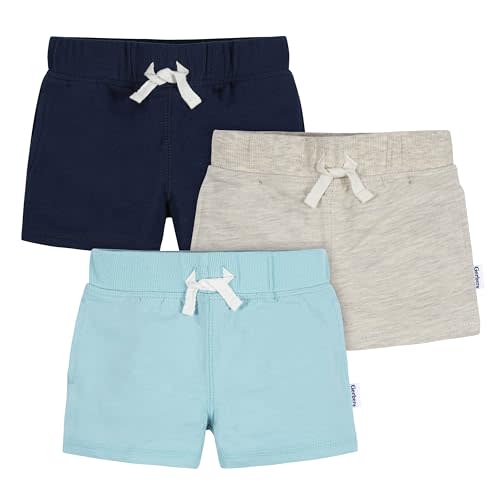 Gerber Baby Boys' Toddler 3-Pack Pull-on Knit Shorts