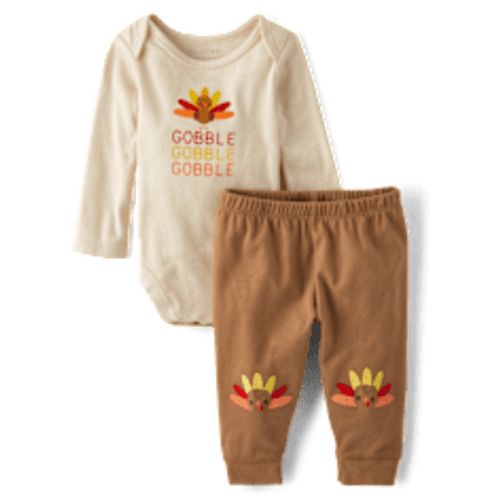 Baby Long Sleeve Halloween 2-Piece Playwear Set - WHITE | The Children's Place