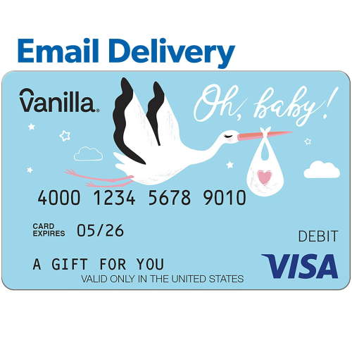 Vanilla Visa Baby Email Delivery Gift Card, Various Amounts