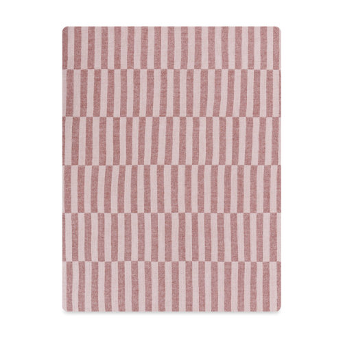 babyletto Maroon Stripe Muslin All-Stages Midi Crib Sheet | Wayfair