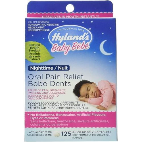 Hyland's Baby Nighttime Oral Pain Relief 125 count