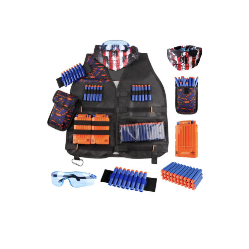Kids Tactical Vest Kit for Nerf Guns N-Strike Elite Series with Refill Darts