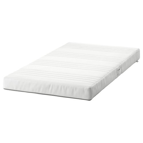 JÄTTETRÖTT Pocket spring mattress for cot - white 70x132x11 cm