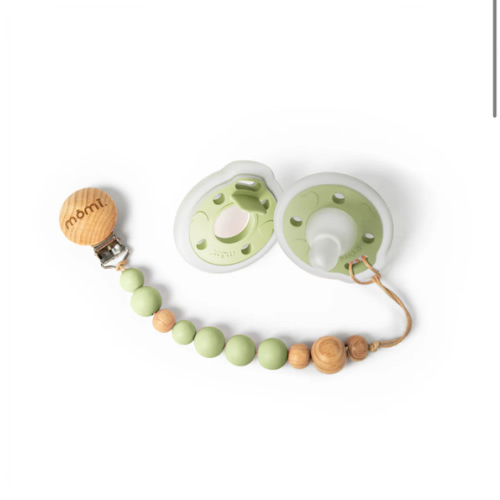 mōmi babypace pacifier gift set - pistachio
