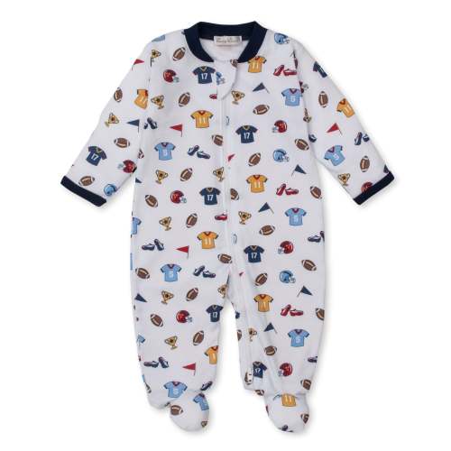 Football Fever Zip Footie, 6-9 M