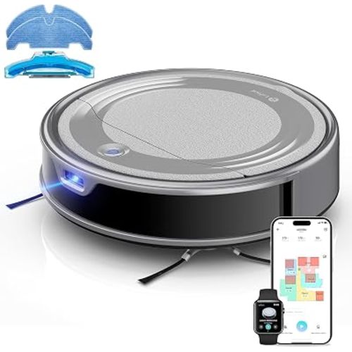 Lefant M310 Ultra Robot Vacuum and Mop, 6000Pa Suction-Slim Robotic Cleaner, Accurate Obstacle Avoidance, WiFi/App/Alexa Control, 170min Runtime, with ToF LiDAR Navigation for Pet Hair and Home