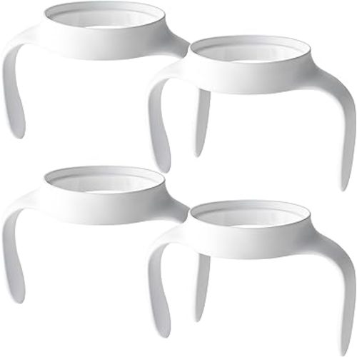 Baby Bottle Handles for MAM, Compatible Bottle Holder for MAM 5oz, 9oz & 11oz Bottles, Easy-Grip, Ergonomic, Slip-Resistant, BPA-Free, Durable, Helps Babies Transition to Independent Drinking, 4-Pack