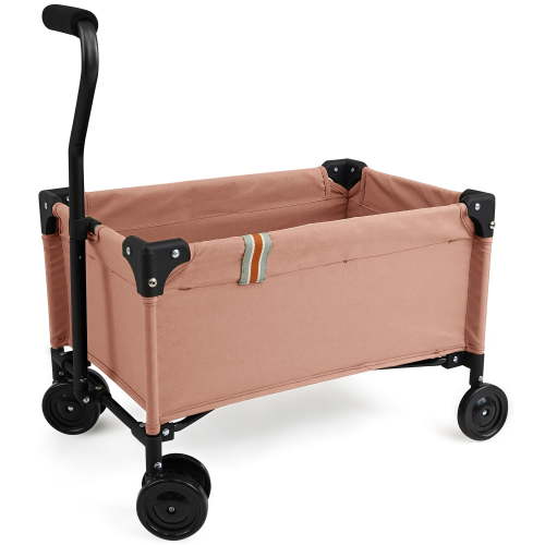 509 Crew: Little Wagon - Pink - Folding Pull-Along Cart, Adjustable Handle, Canvas-Metal Frame, Transport Toys-Dolls-Stuffed Animals, Kids 3+
