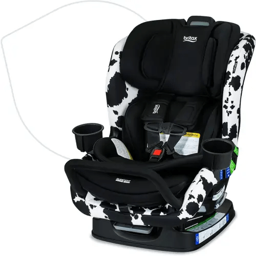Britax Poplar S Convertible Car Seat, 2-in-1 Car Seat, Slim 17-Inch Design, ClickTight, Cowmooflage