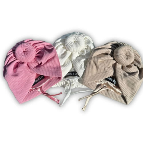 Newborn Satin Lined Adjustable Turban Gift Set – Aarin & Co.