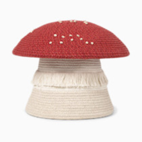 Lorena Canals Red Mushroom Basket - Big
