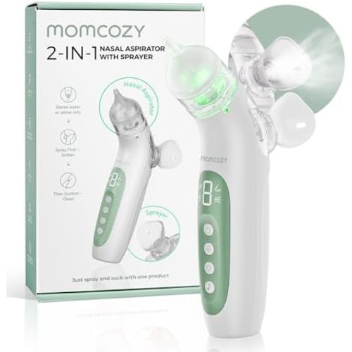 Momcozy BreezyClear™ 2-in-1 Electric Nasal Aspirator for Baby with Spray