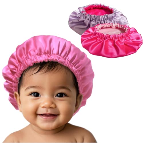 AKISS Baby Infant Newborn Toddler Satin Silk Hair Bonnet Cap for Sleeping 0-3 0-6 3-6 6-12 Months 1-2 1-3 Years