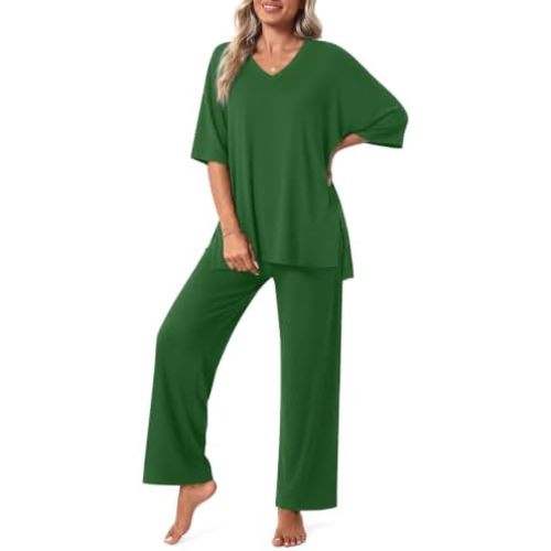 Aodemo Lounge Sets for Women 2 Piece Pjs Fall Pajamas Postpartum Outfits