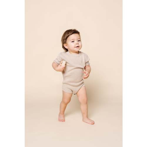 Knit Onesie - Tan