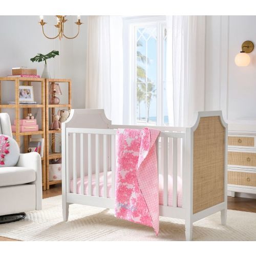 Lilly Pulitzer Anniversary Toile Baby Quilt | Pottery Barn Kids