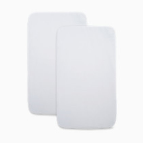 Halo 2-in-1 Beside Bassinet Sleeper Organic Cotton Fitted Sheets (2 Pack) - White