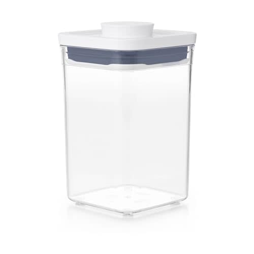 OXO Good Grips POP Container - Airtight Food Storage - Small Square Short 1.1 Qt Ideal for 1 lb of brown sugar or confectioner's sugar