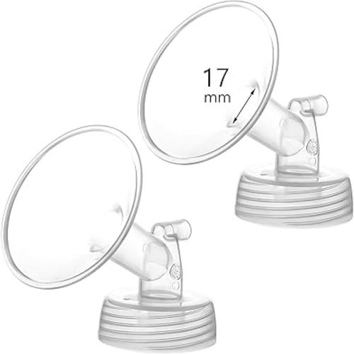 17mm Flange Compatible with Spectra S1 S2 9 Plus Synergy Gold Breastpump Replacement to Spectra Pump Parts and Flange; Not Original; Replaces Shield