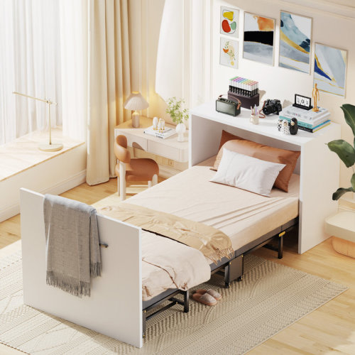 Ebern Designs Murphy Bed, Roll Away Beds with Mattresses and Storage & Reviews | Wayfair