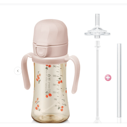 Grosmimi PPSU Straw Cup with Flip Top & Weight - 10oz (300ml) – Zezebaebae