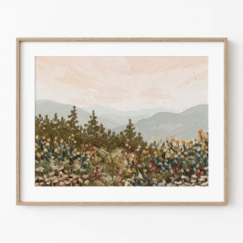 Appalachian Sunrise Art Print – Mountain Landscape Fine Art Paper or Canvas