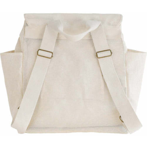 Beach Hauler Mesh Backpack, Sand - Sande Kids | Maisonette