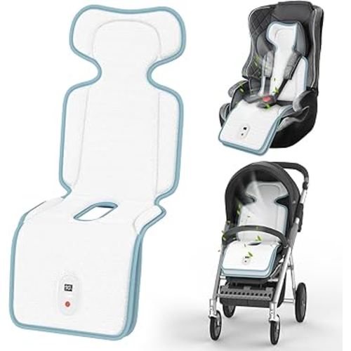Amazon.com: Baby Stroller Cooling Pad,Car Seat Cooler with 2 Built-in Blowers | Up to 10h Runtime & 10000mAh Battery | 3-Speed Adjustable Cooler Pad for Infants,Toddlers | Summer Outdoor Baby Essentials : Baby