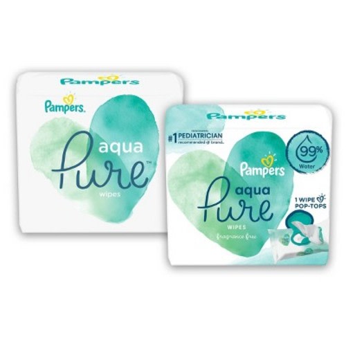 Pampers Aqua Pure Wipes (Select Count)