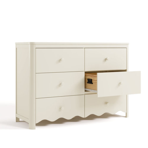 Storkcraft Casablanca 6 Drawer Dresser (Color: Frosted Oat)