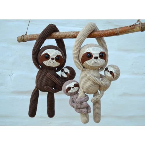 Crochet Sloth Stuffed Animal, sloth nursery decor (1pc)