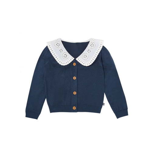 Modern Moments by Gerber Toddler Girl Woven Collar Sweater, Sizes 12M-5T