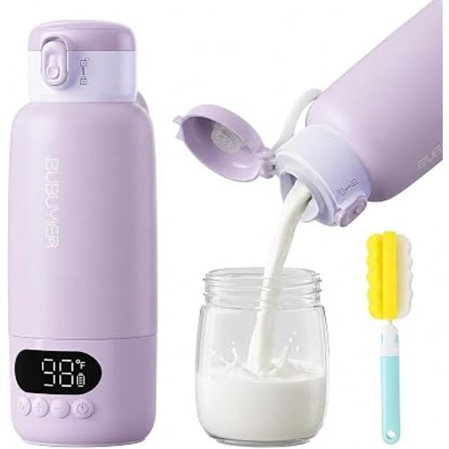 17oz Portable Baby Bottle Warmer, 1.5-Min Fast Heating