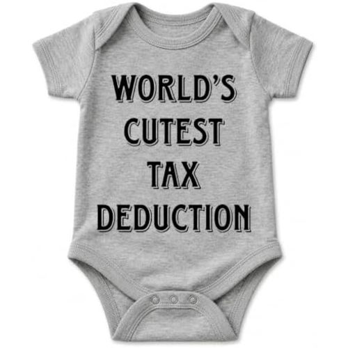 AW Fashions World's Cutest Tax Deduction - Funny Baby Bodysuit
