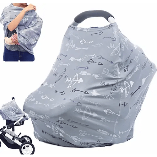 Breastfeeding Cover Carseat Canopy - Multi Use Car Seat Covers for Babies, Infant Stroller Cover, Baby Shower Gifts for Boys and Girls