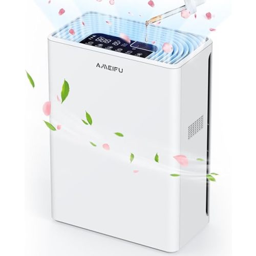 Air Purifiers for Home Large Room up to 2200sq.ft, 2024 Upgraded H13 True Hepa Air Purifiers for Home, Pets Hair, Dander, Smoke, Pollen, 3 Fan Speeds, Aromatherapy Function