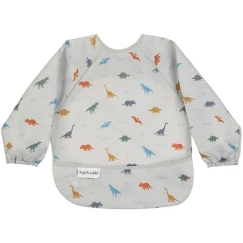 Tiny Twinkle Mess Proof Baby Bib, Long Sleeve Bib Outfit, Waterproof Bibs for Toddlers, Machine Washable, Tug Proof