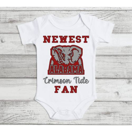 Newest Alabama Fan Bodysuit, Baby Girl Bodysuit, Baby Boy Bodysuit, Newborn Outfit, Baby Shower Gift