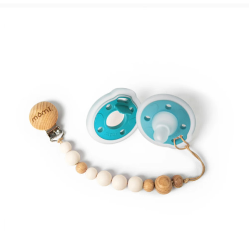 mōmi babypace pacifier gift set - lagoon