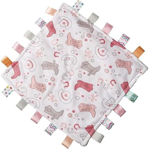 Taggies Lovey for Baby Original Comfy Security Blanket with Sensory Tags, 12 x 12-Inches, Giddy Up Pony