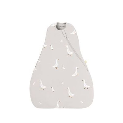 günamüna® Baby Bamboo Rayon with DIAPER-ZiPPER Transitional Swaddle 0.5 TOG - Goose - 3-6M