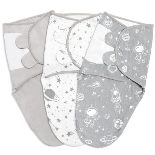 Gllquen Baby Swaddle Blankets for Baby Boy Girl for 0-3 Months Newborn, 3 Pack Wrap Set, Grey Planet - Shop 2024 Deals!
