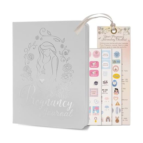Keepsake Pregnancy Journal with Weekly Guides, Milestones and Gift-Ready Packaging - Perfect Pregnancy Journal for First Time Moms 2024 Edition Undated - Beautiful Expecting Mom & First Time Mom Gifts